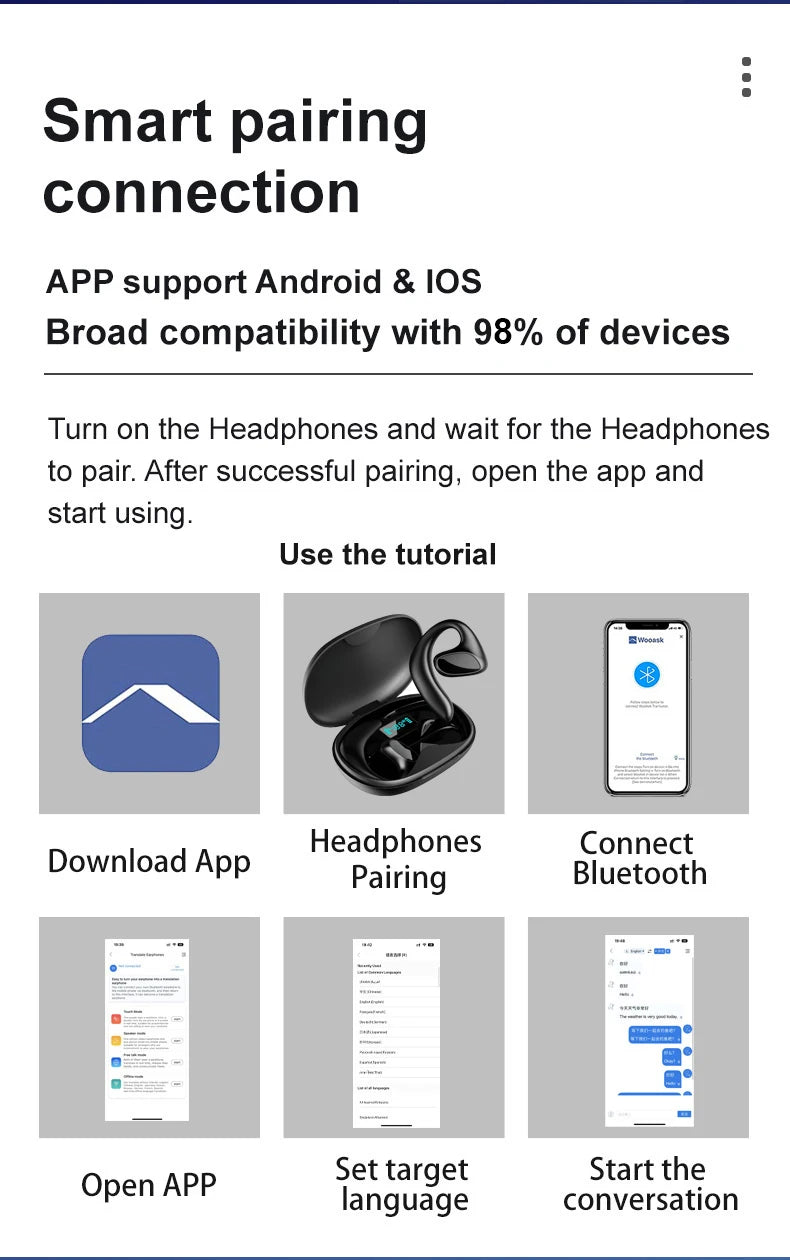 M9/M8 Language Translator Device 107 National Languages Intelligent Translator Real-time Voice Recording Text Translation Device