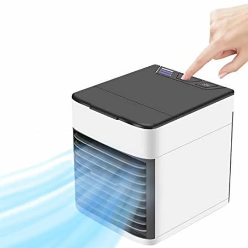 DAFUSHOP Mini Ar Condicionado Portátil Cooler Umidificador Climatizador Luz Led Clima Artic 3 Velocidades Refrigerador Pessoal