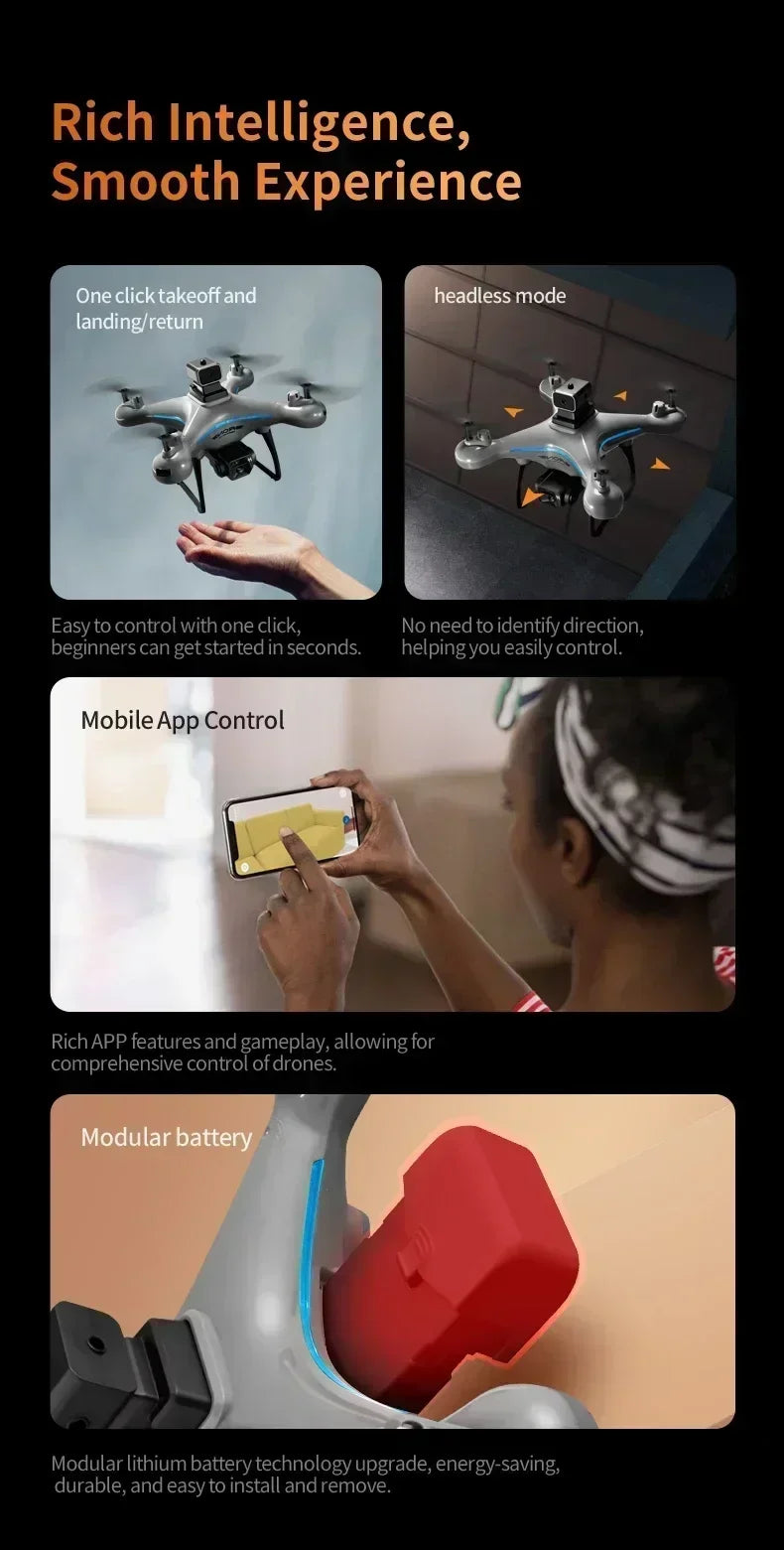 Xiaomi KY102 Drone 8K HD Dual-Camera Profesional Aerial Photography Obstacle Avoidance Optical Flow Aerial Four-Axis RC Drone