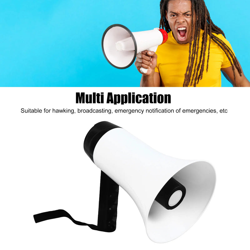 Handheld Megaphone  Rechargeable Support Recording Portable Bullhorn for Broadcasting Stall Handheld Megaphone Megaphone