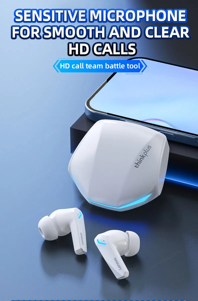 Lenovo GM2 Pro ireless Headphones Earphones Bluetooth Touch Control Noise Reduction Stereo Earbuds Headsets for Xiaomi Iphone