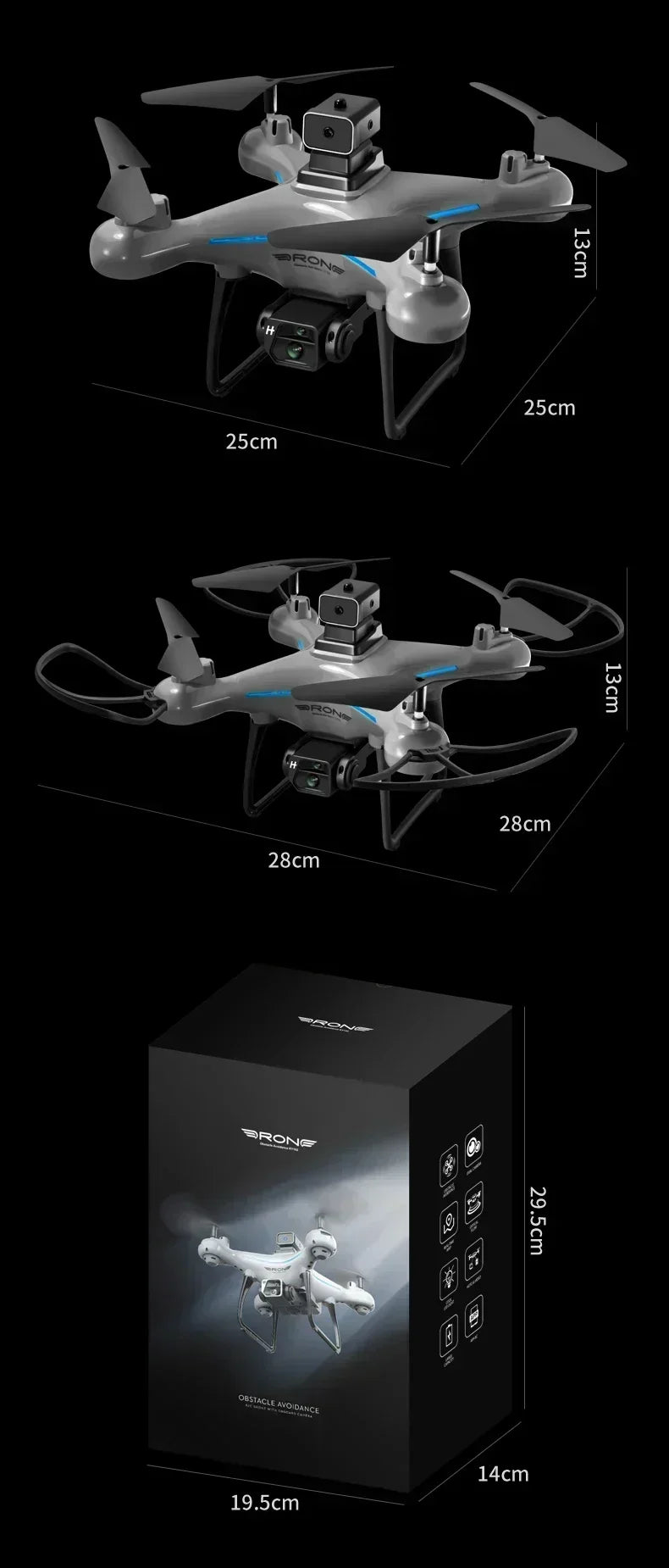 Xiaomi KY102 Drone 8K HD Dual-Camera Profesional Aerial Photography Obstacle Avoidance Optical Flow Aerial Four-Axis RC Drone