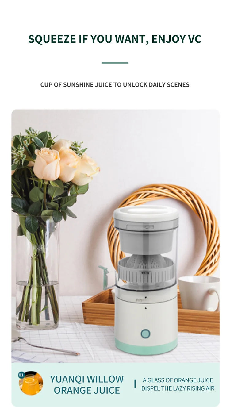 Household Use Small Fully Automatic Juicer Multifunctional Separation Of Residue And Juice Fruit Juice Blender Wireless Squeezer