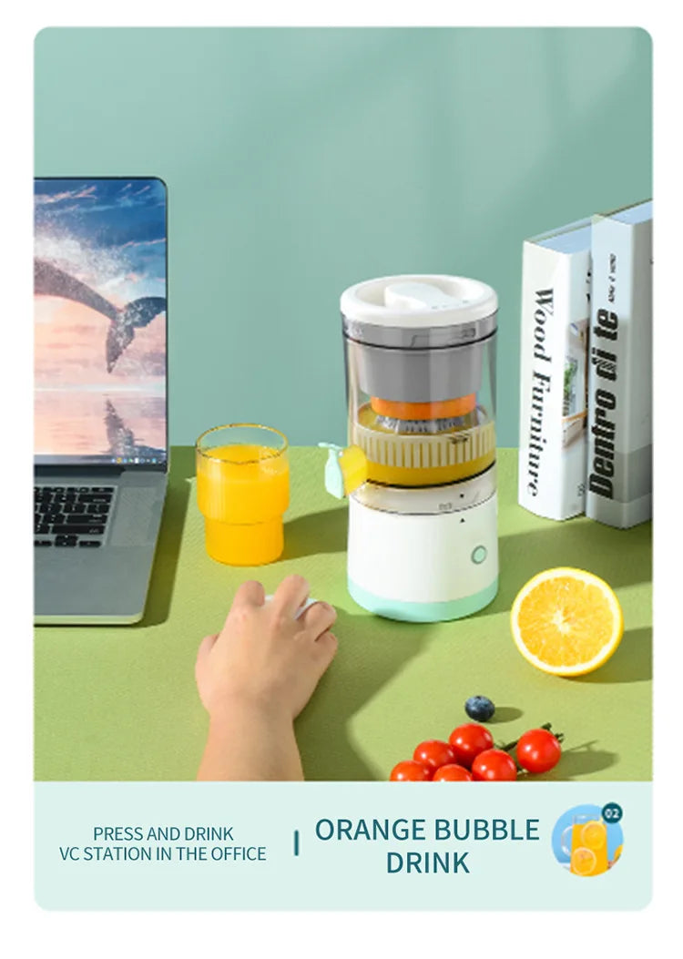 Household Use Small Fully Automatic Juicer Multifunctional Separation Of Residue And Juice Fruit Juice Blender Wireless Squeezer