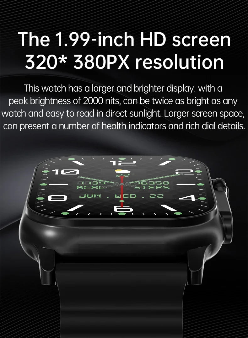 2024 T800 Ultra 2 Relógio inteligente masculino 49mm Série 8 2.3 à prova d'água para Apple Watch IWO Ultra 8 Smartwatch