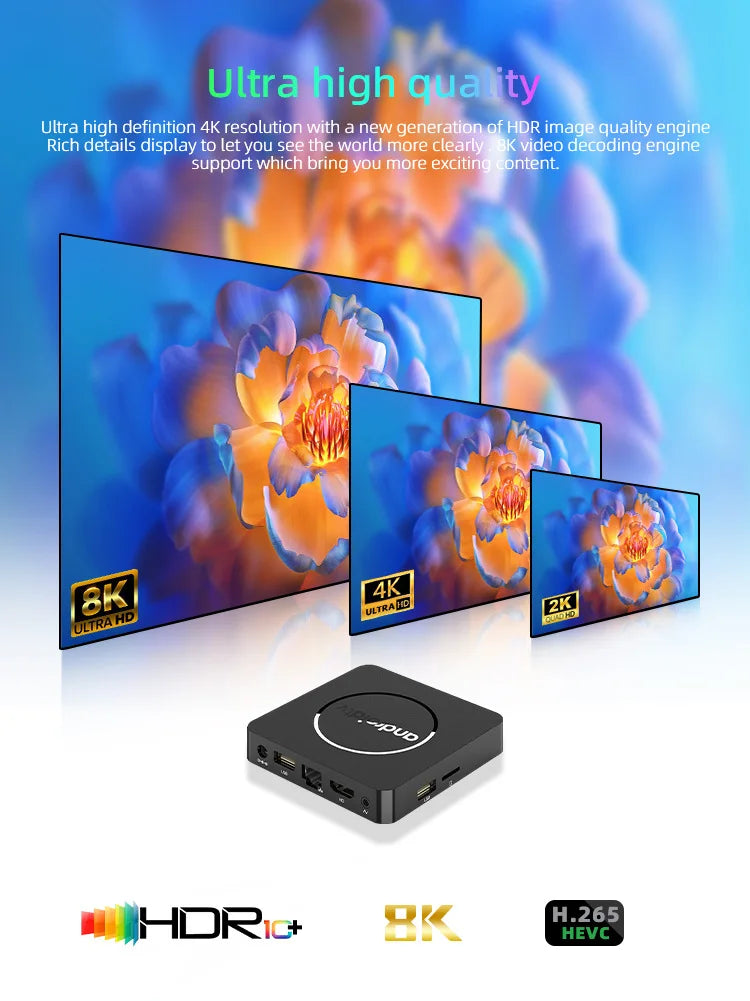Android14 TV Box Q10 Allwinner H313 Supports 2.4G&5G Dual Wifi 8K 64G 128G Rom Set Top Box Media Player TV Box Voice Set Top Box