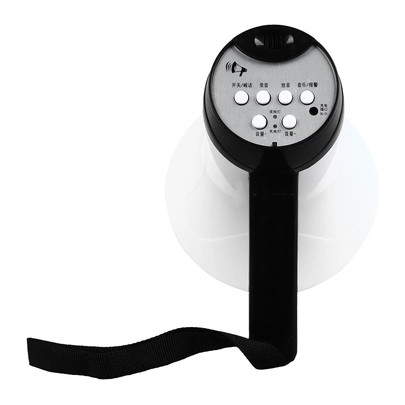 Handheld Megaphone  Rechargeable Support Recording Portable Bullhorn for Broadcasting Stall Handheld Megaphone Megaphone